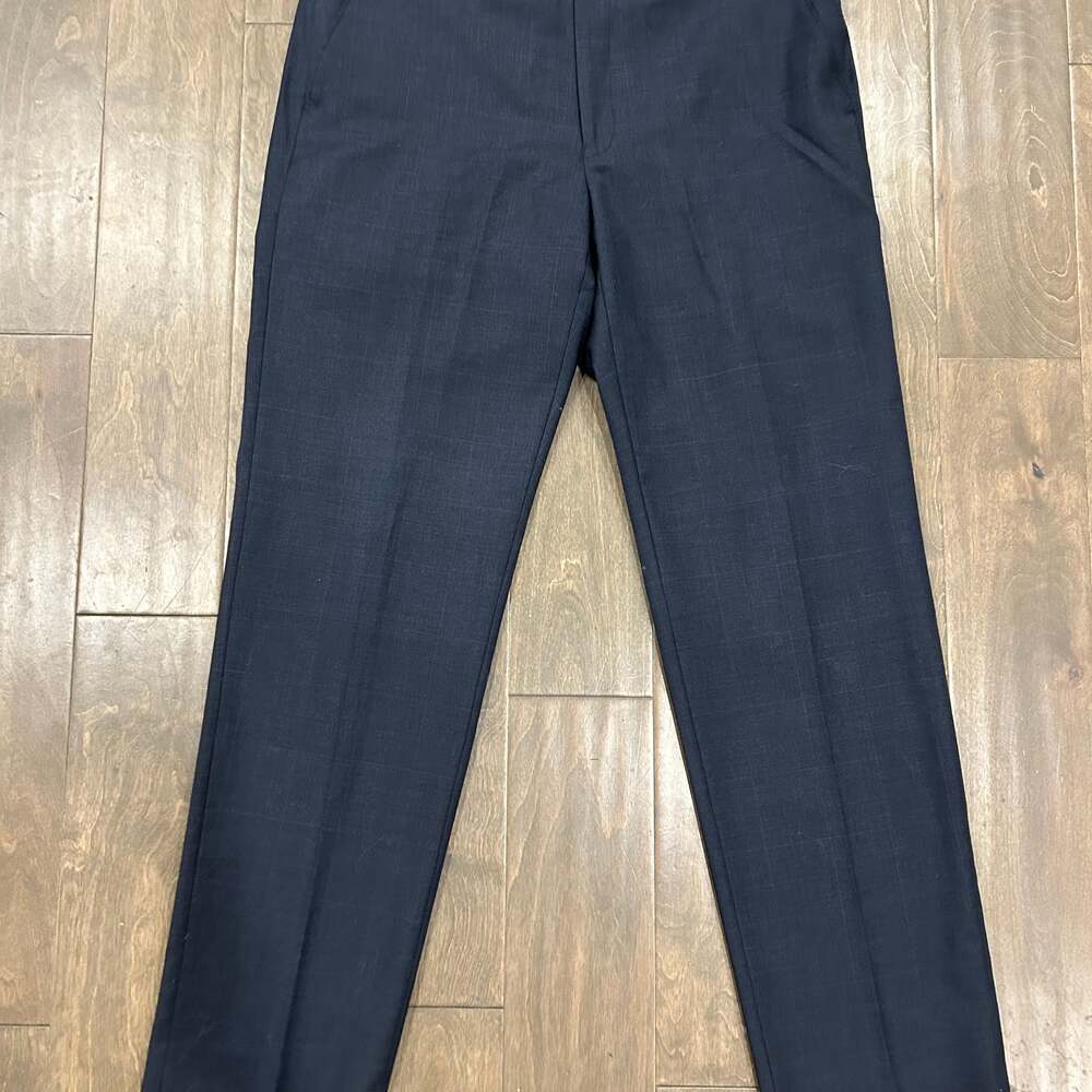 Lauren by Ralph Lauren Men's Navy Blue Dress Pants Flat Front Straight Leg Pants